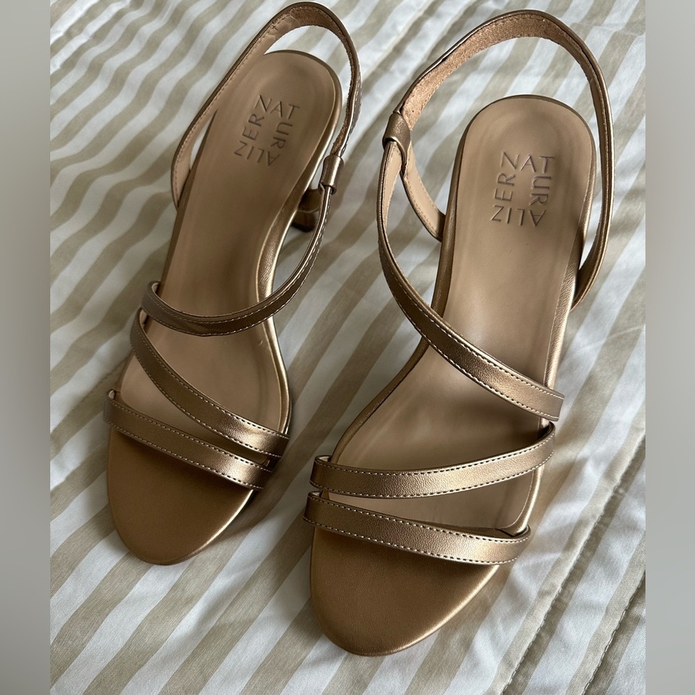 Naturalizer Women's Metallic Strappy Heels
